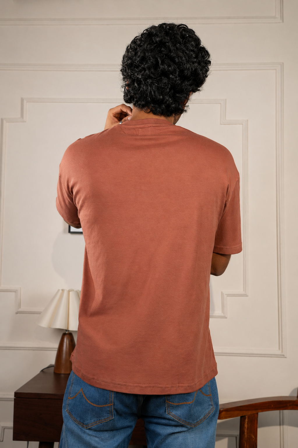 The Everyday Oversized Tee - Honey Rust