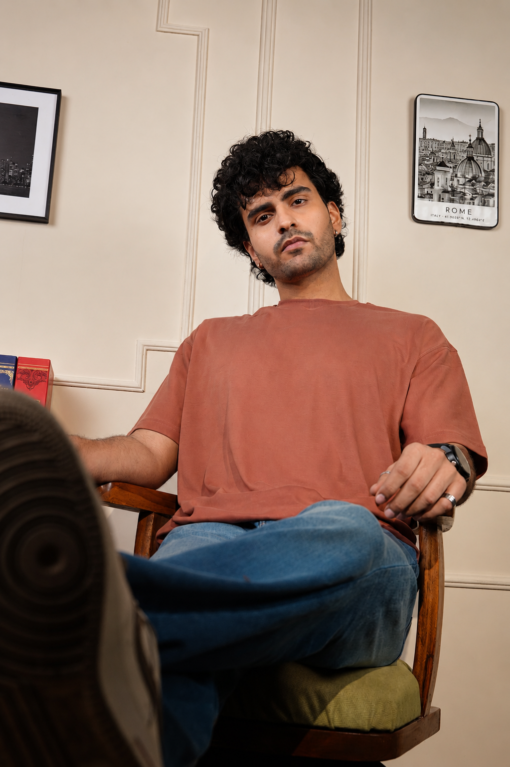 The Everyday Oversized Tee - Honey Rust