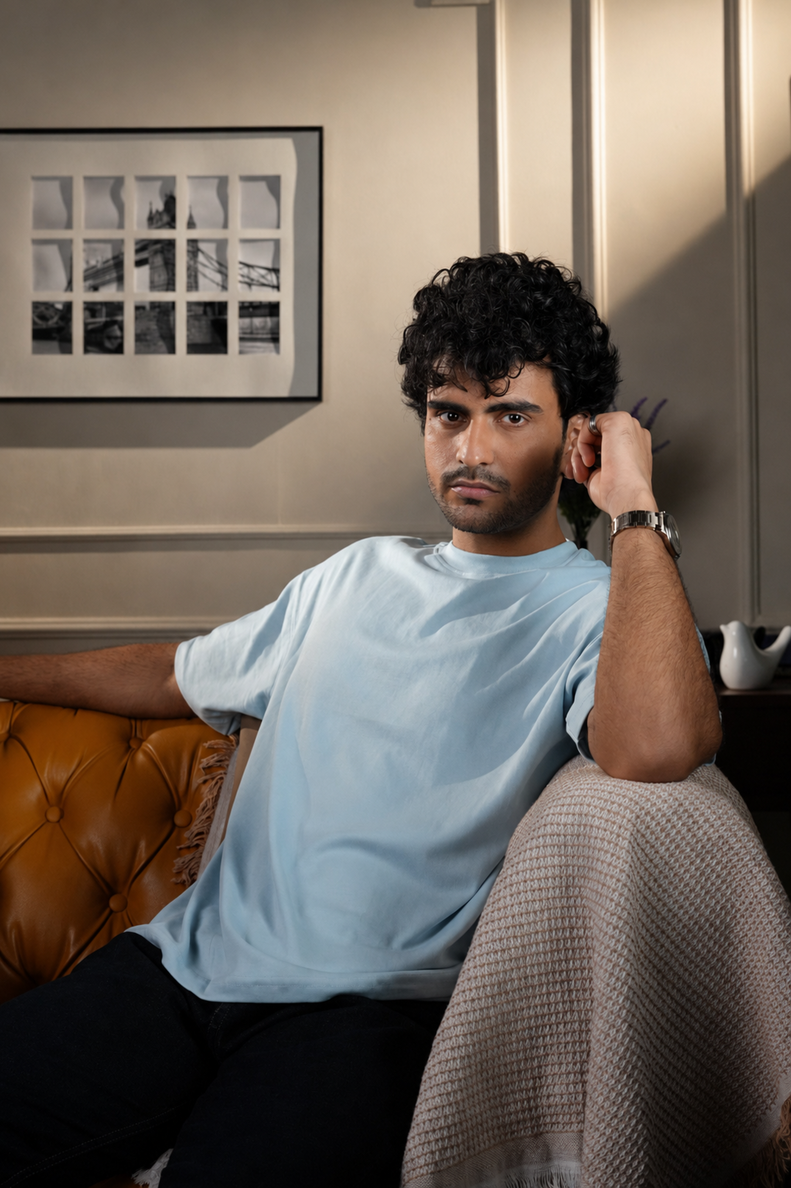 The Everyday Oversized Tee - Lite Blue