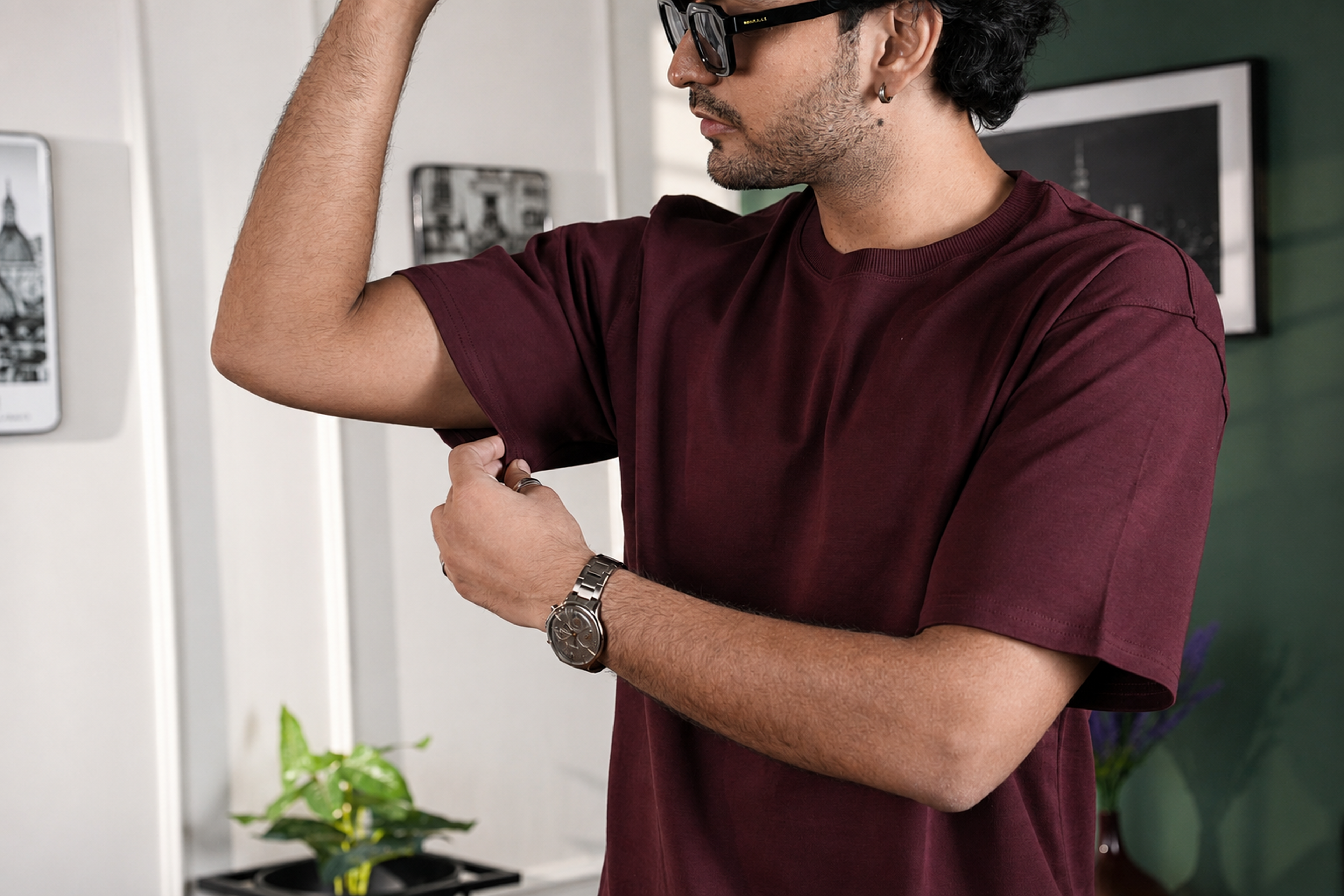 The Heavyweight Tee - Maroon